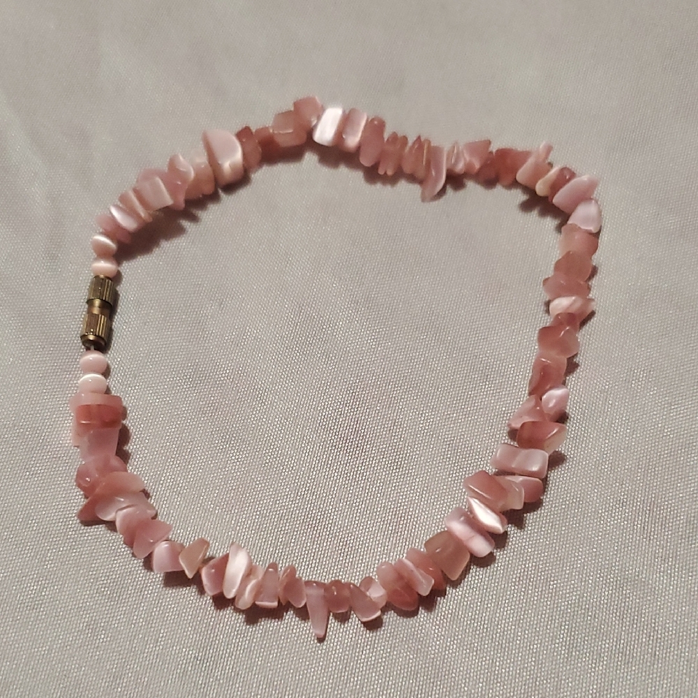 Pink Stone Anklet